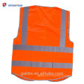 A visibilidade reflexiva Zipped refletiva Workwear do VIS do ANSI olá! Fluorescente colore a veste alta da segurança da visibilidade para trabalhadores portuários